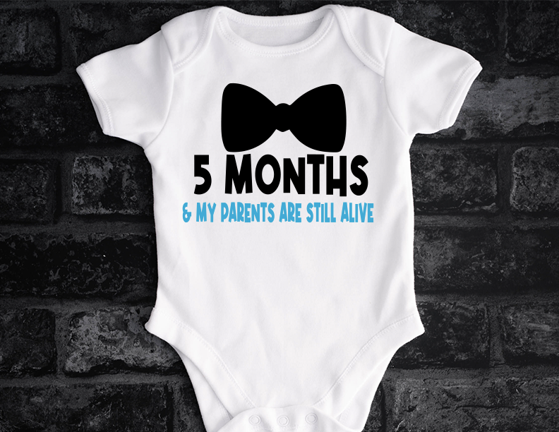 Milestone Newborn Boy Onesie