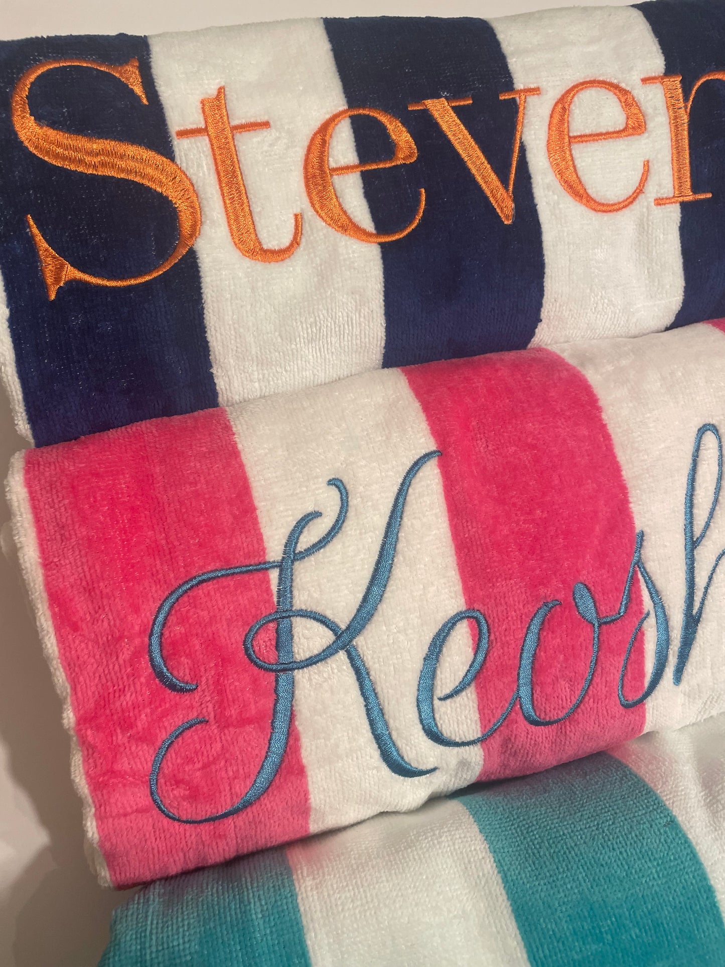 Beach Towel, Embroidered