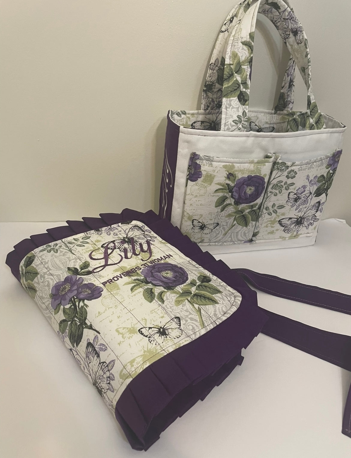 Luxury Personalized Embroidered Bible Cover