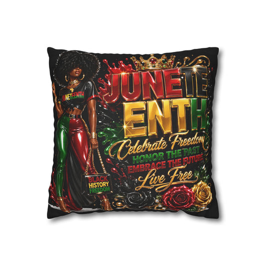Juneteenth Celebration Pillow - Black History "Celebrate Freedom" Decorative Throw Pillowcase