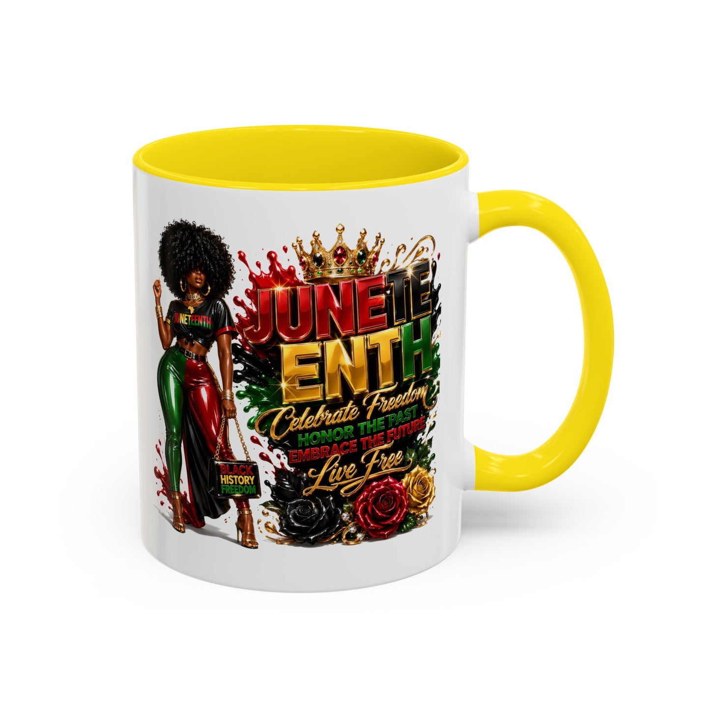 Juneteenth Celebration Coffee Mug — Black Empowerment Design (11/15oz)
