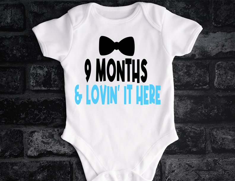 Milestone Newborn Boy Onesie