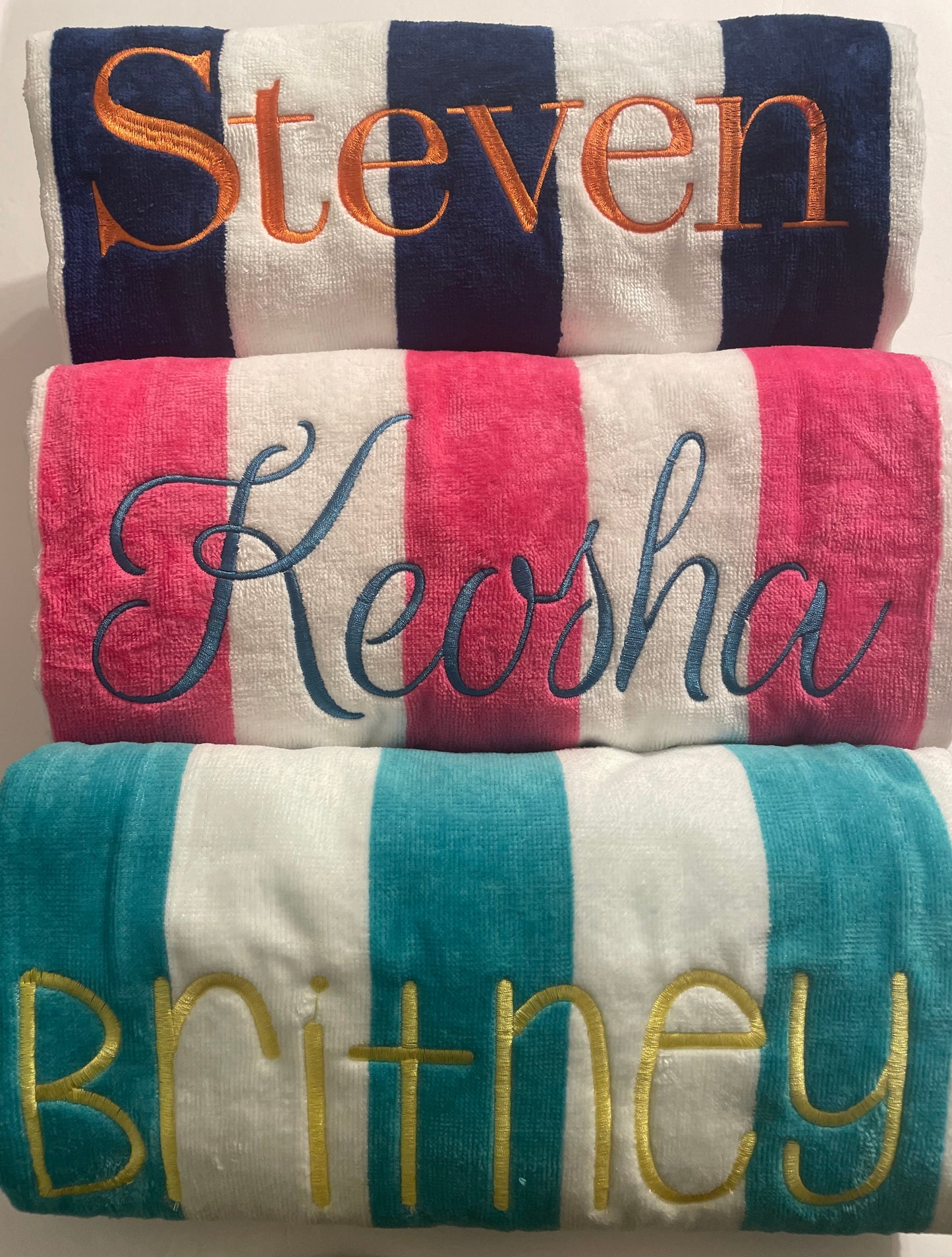 Beach Towel, Embroidered
