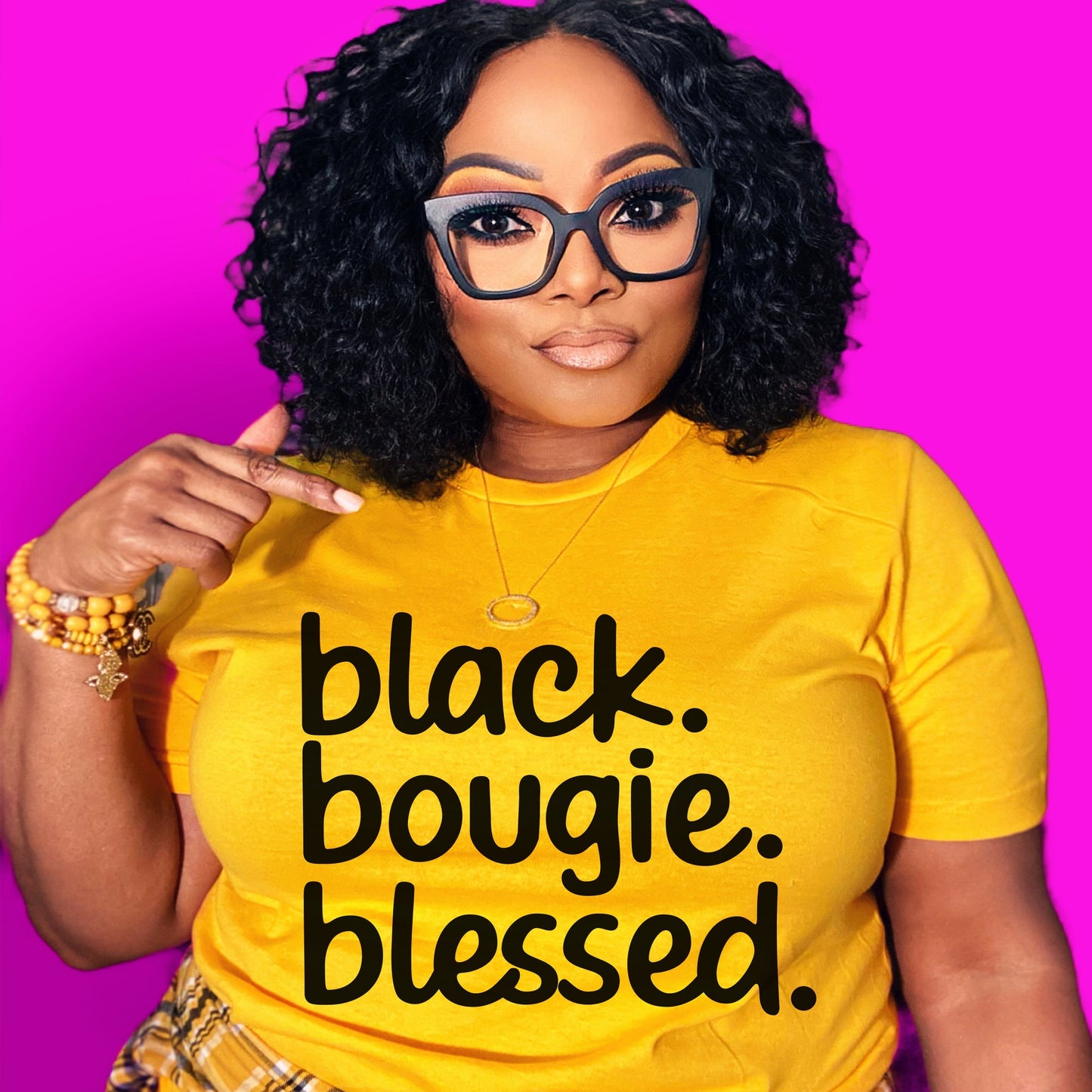 A Black Bougie Blessed Tshirt 1