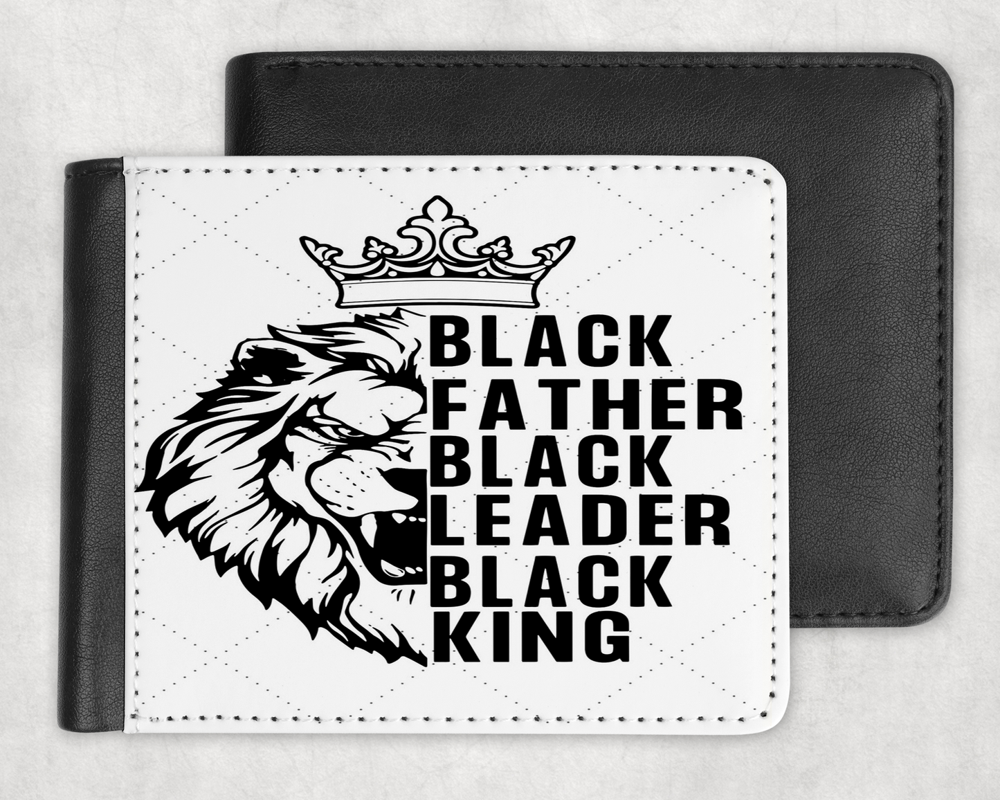 Black & Gold Lion Wallet