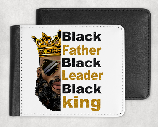 Black Father,Leader & King Wallet