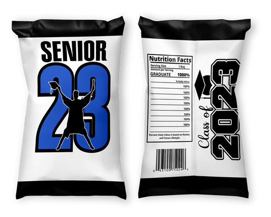 Custom Male Graduate Party Chips