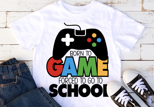 "Born To The Game" kids School Tshirt