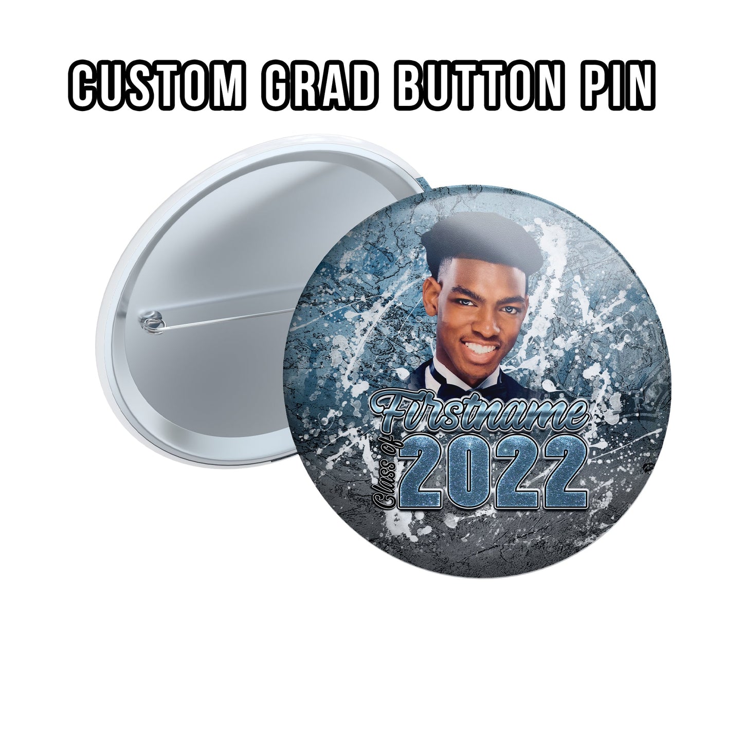 Custom Fully Designed Graduation Button Pin