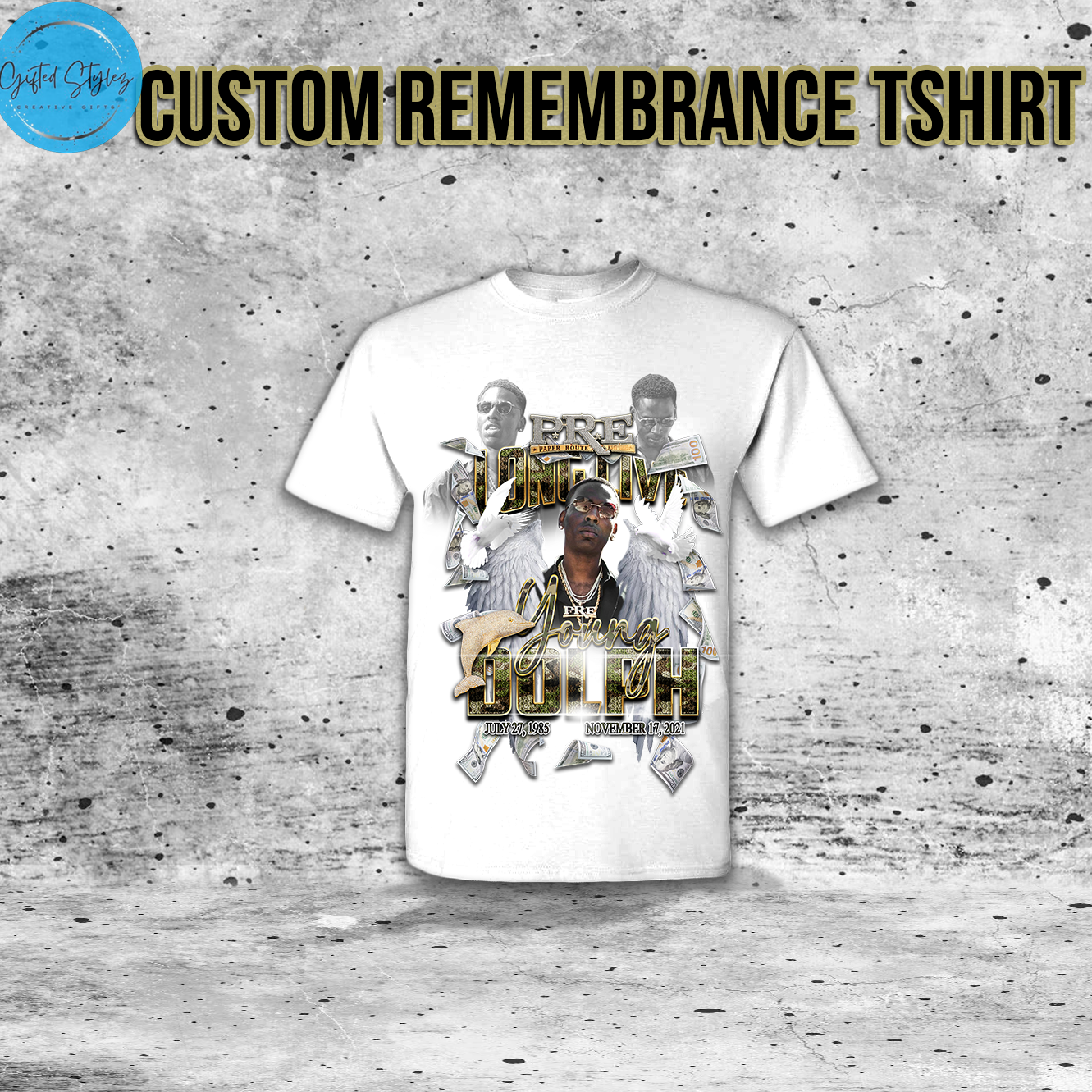 Custom Center Design Remembrance Tshirt