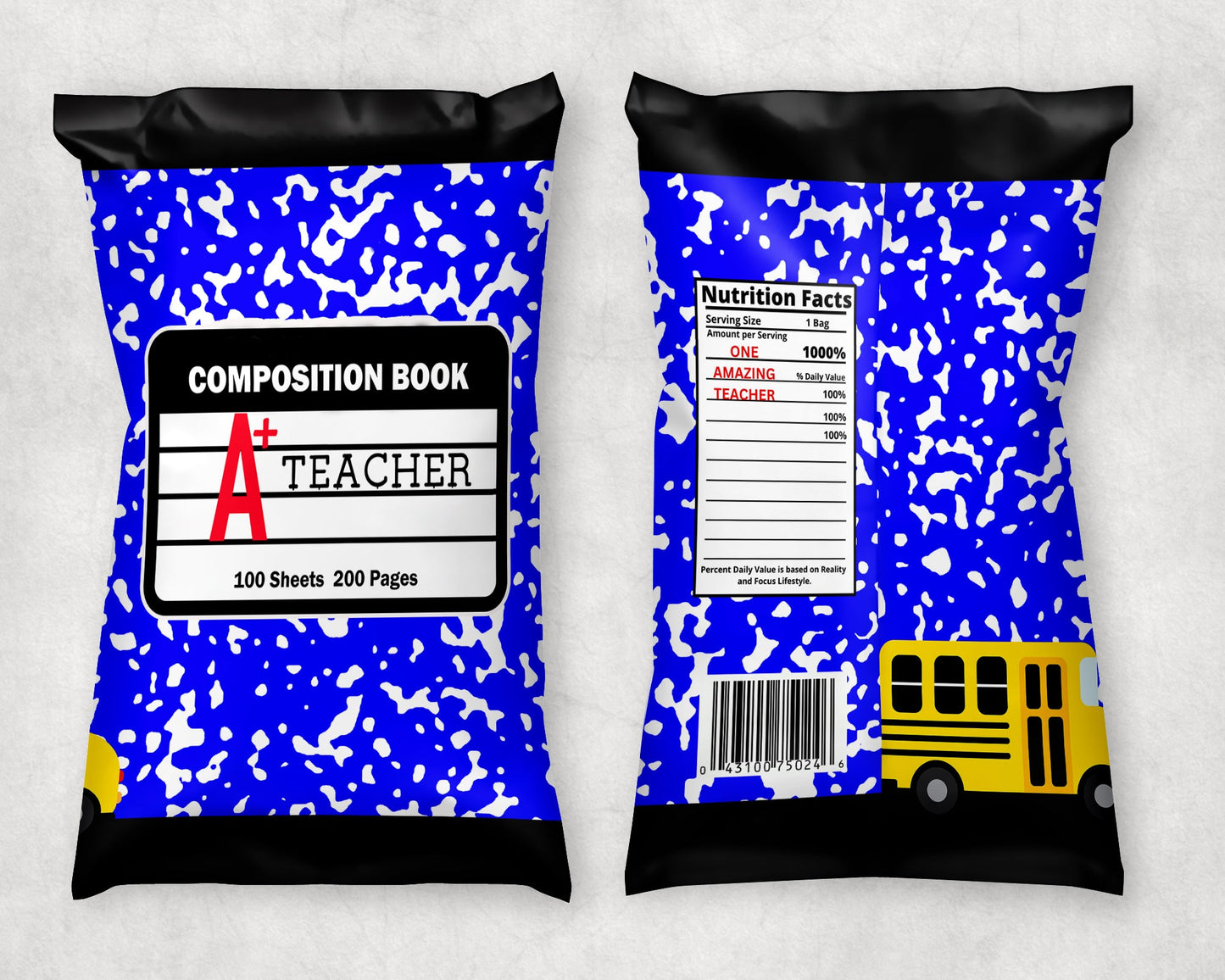 A Dozen" A+ Teacher" Appreciation Party Chips