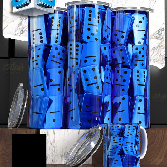 Dominoes Game Styled Tumblers