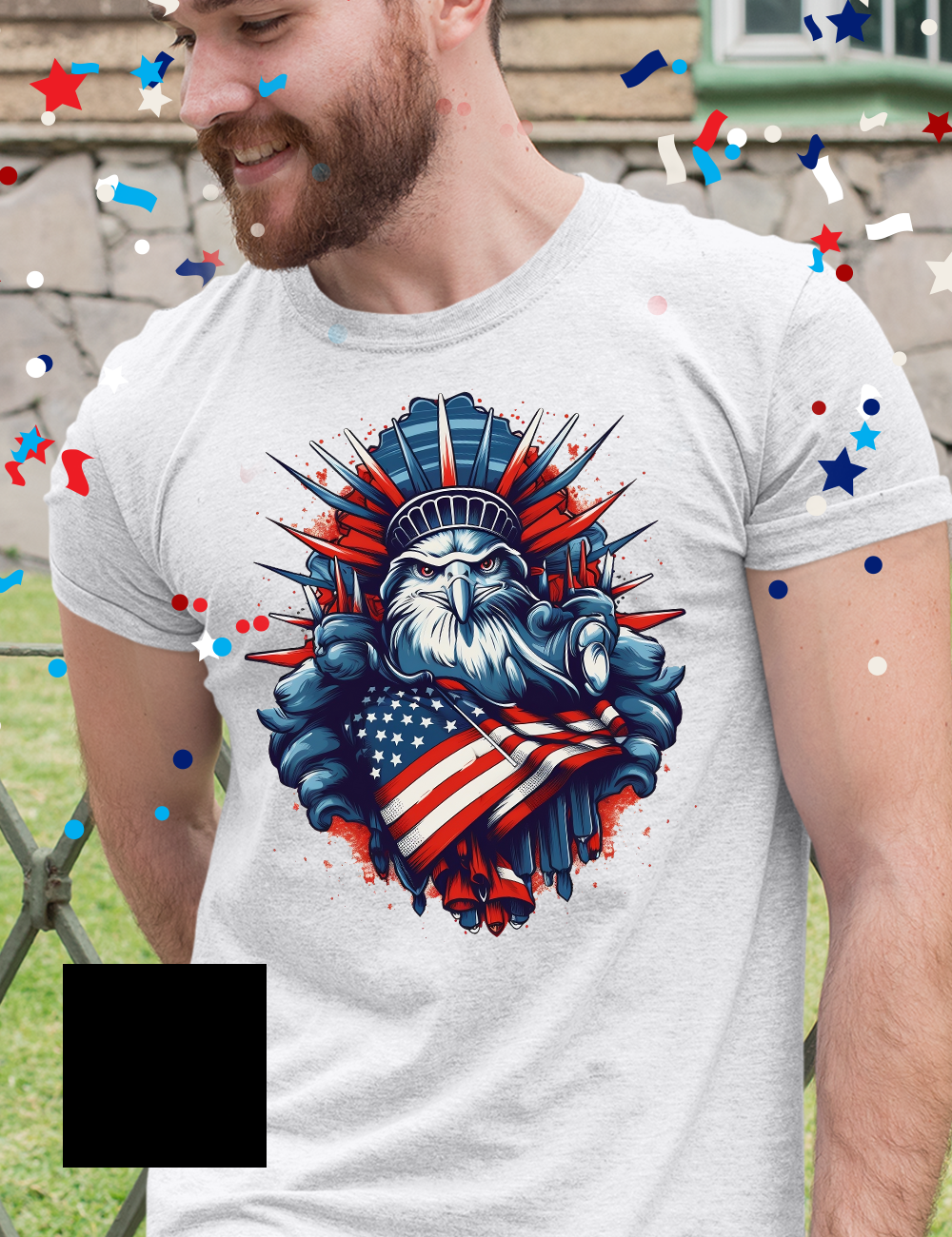 4th Of July Eagle Tshirt