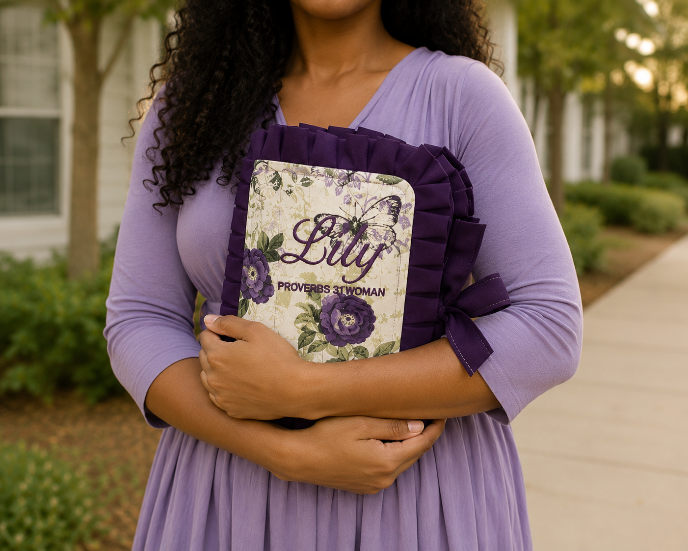 Luxury Personalized Embroidered Bible Cover