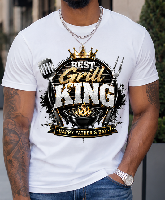 Best Grill King T-Shirt — Happy Father’s Day BBQ Tee