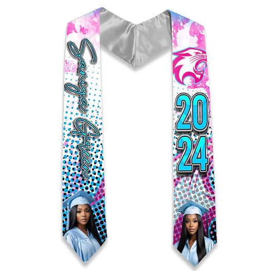 Custom Color Fade Grad Stole