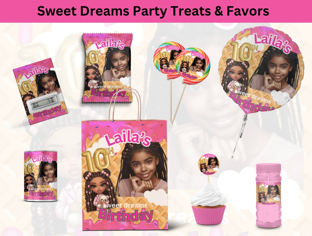 Sweet Dreams Party Treats & Favors