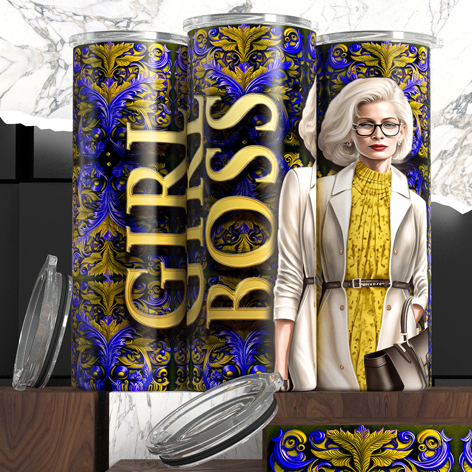 Blonde Girl Boss Tumblers