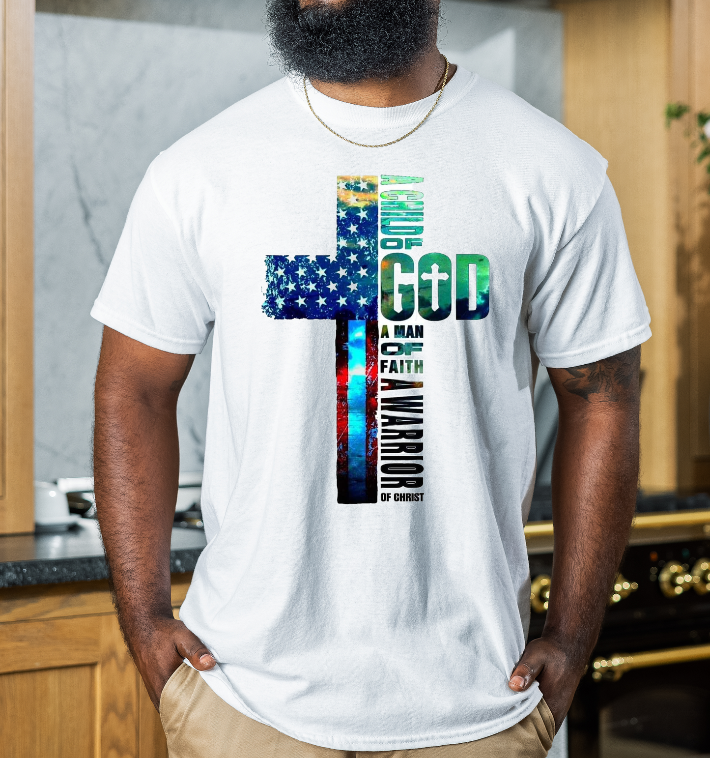 "A Man Of God" Christian Tshirt