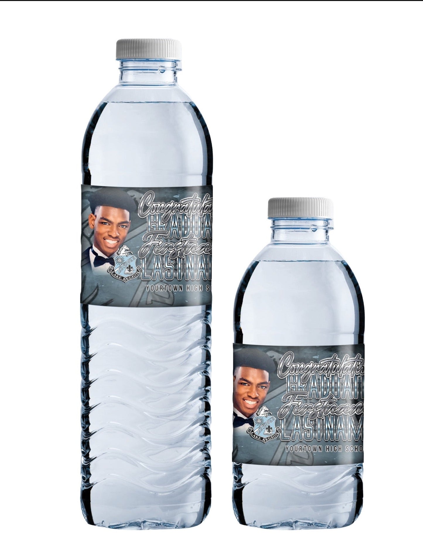 Custom 12 Graduation Water Bottles