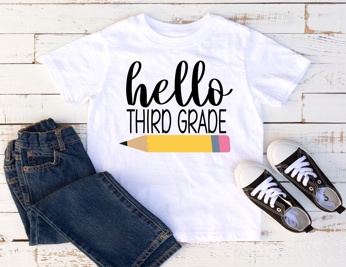 "Hello School Grade" Kids Tshirts