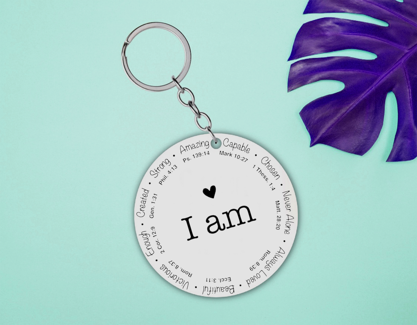 "I AM" Keychain