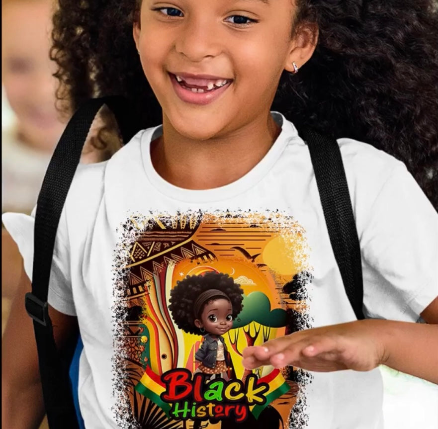 Kids Black History Celebration Tshirt