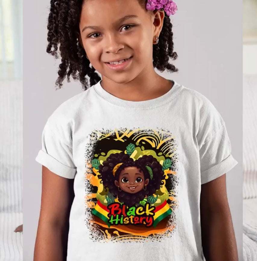 Kids Black History Celebration Tshirt