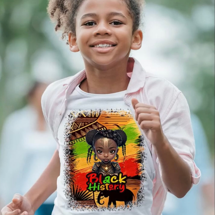 Kids Black History Celebration Tshirt