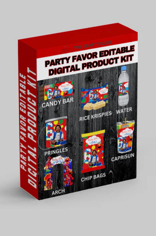 Party Treat Editable Digital Product Kit