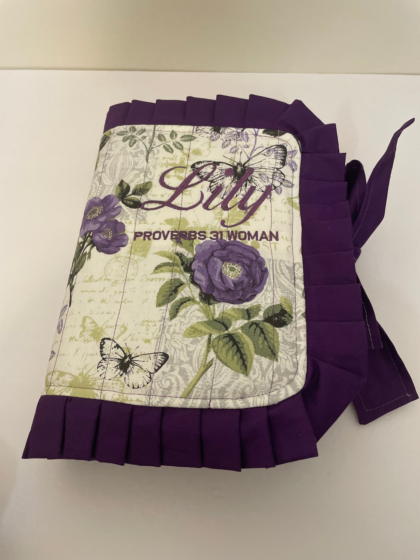 Luxury Personalized Embroidered Bible Cover
