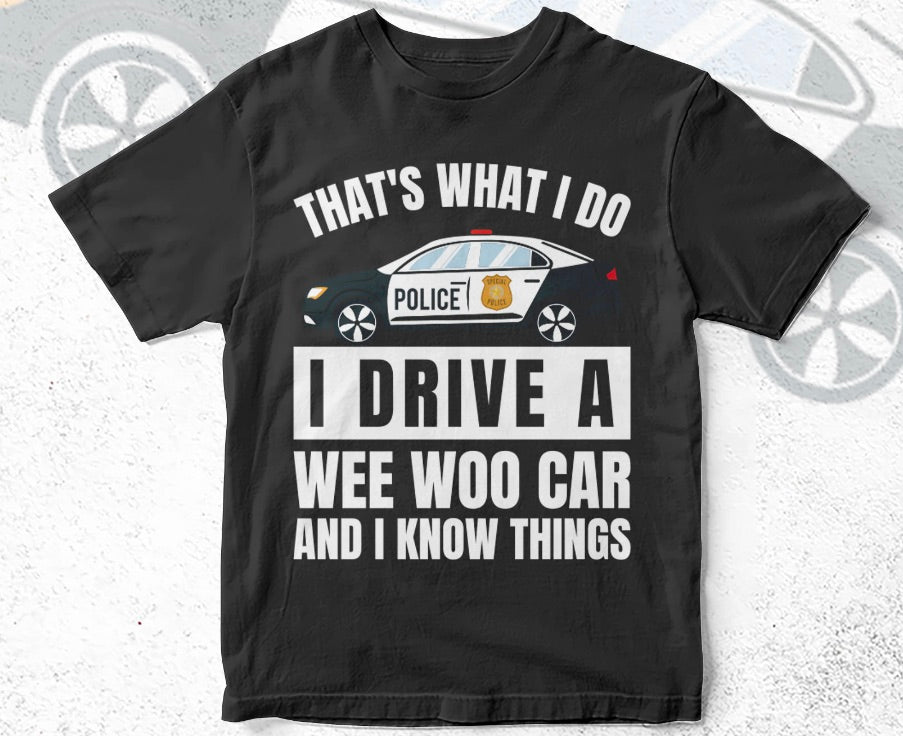 Police Car Tshirt