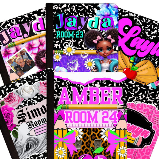 Sassy Girl Composition Notebooks (Choose 1, 2, or 3)