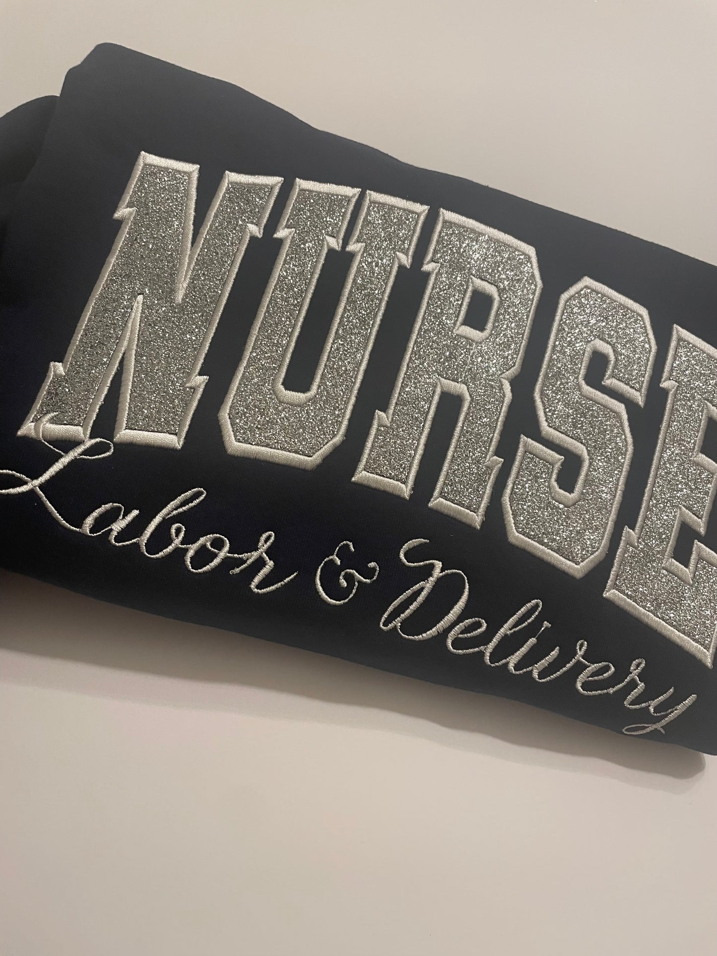 Custom Nurse Sweatshirt- Embroidered Medical Apparel - Cozy Crewneck for Nurses
