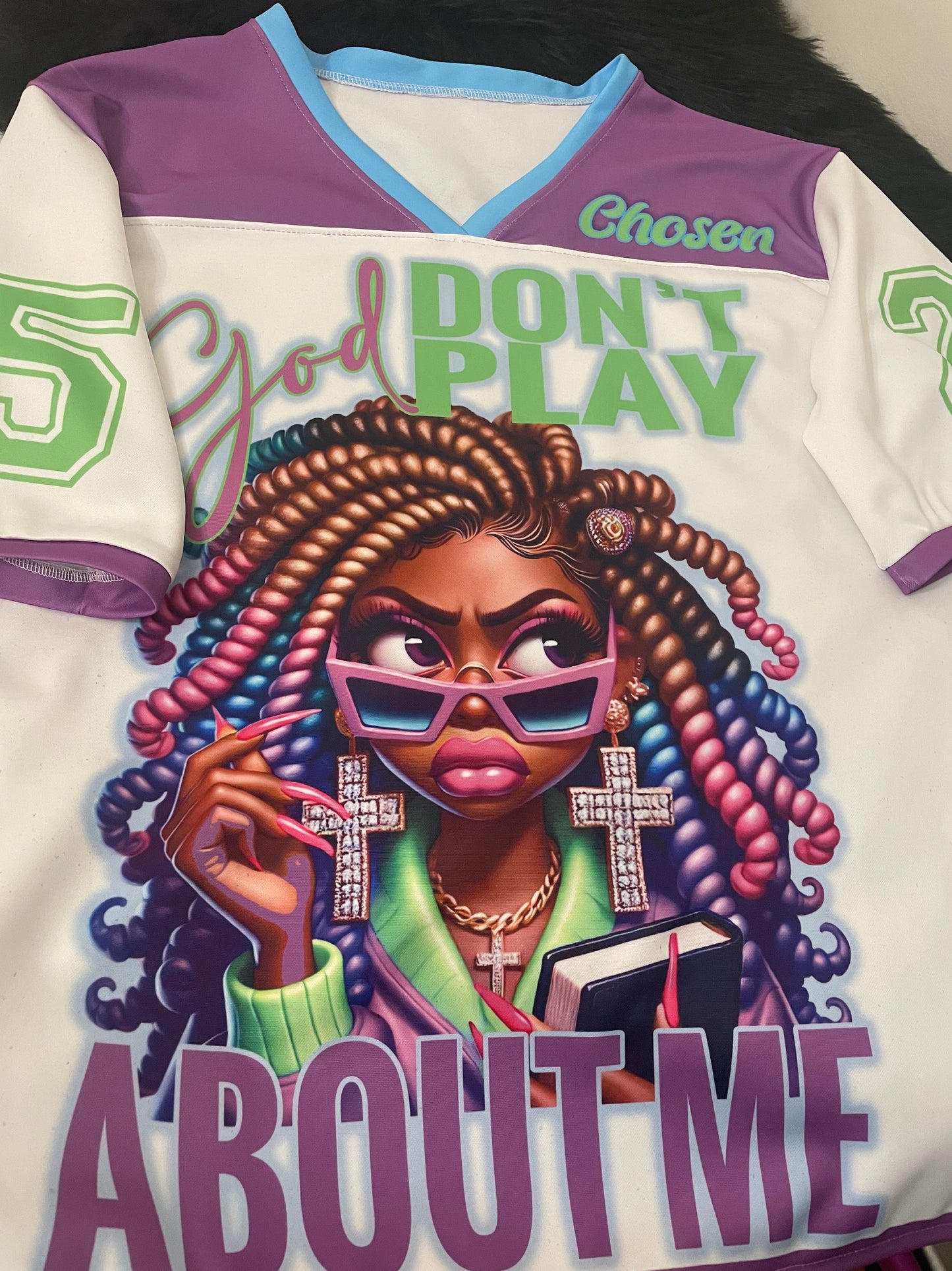 God Don't Play About Me  Handmade Custom Jersey (Fully Personalized)