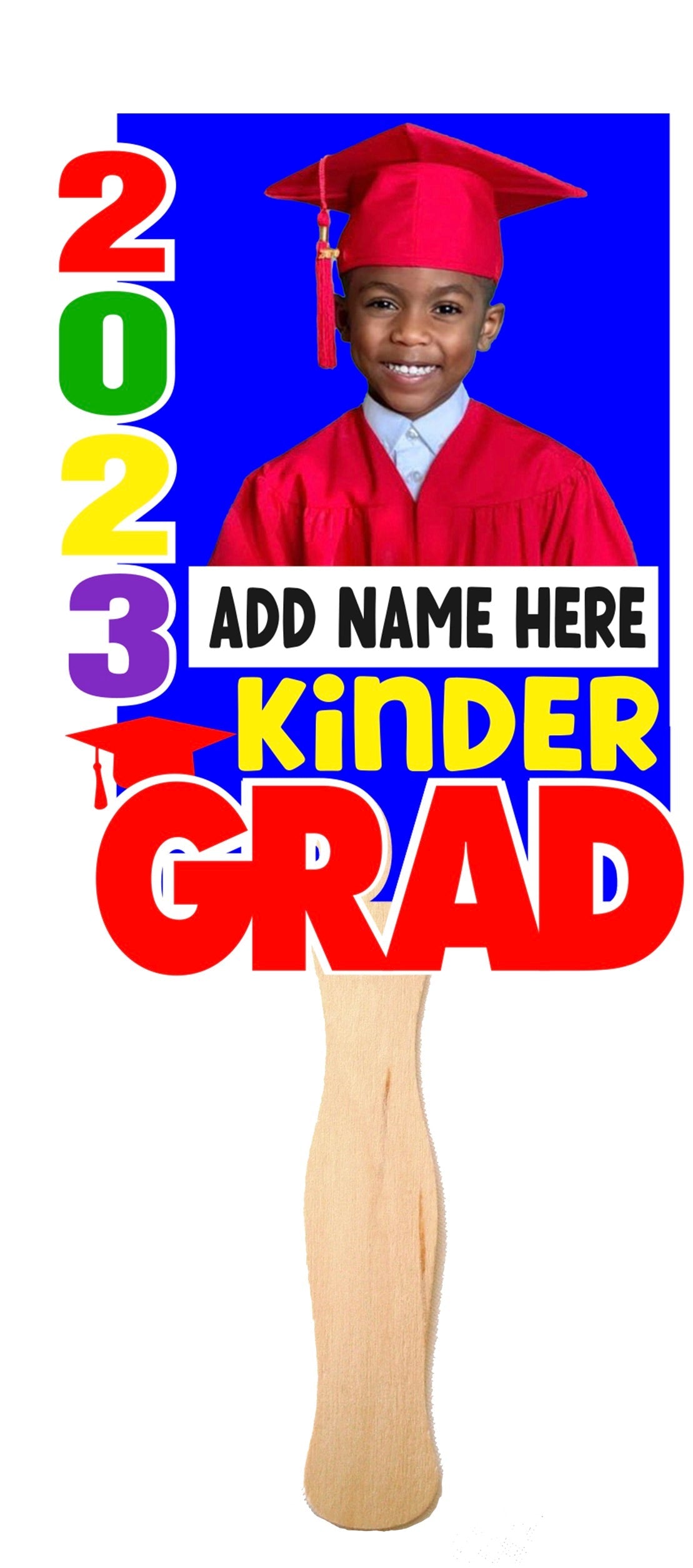 Custom Kindergarten Grad Fans