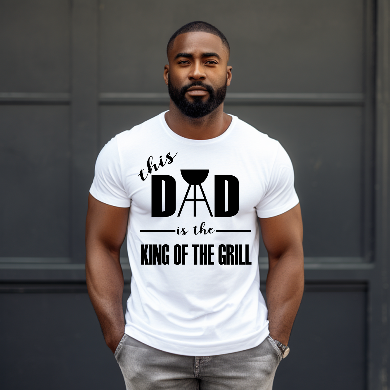 "King Of The Grill" Dad Tshirt