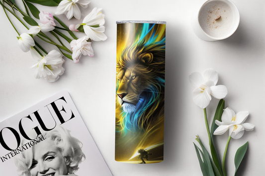 "Colourful Lion" Mens Tumbler