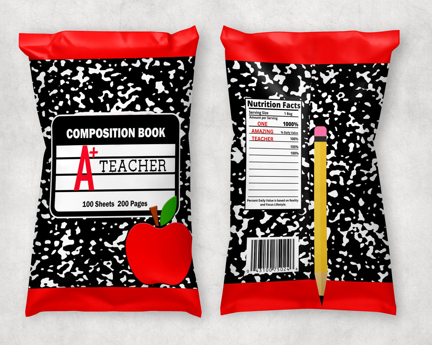 A Dozen " A+ Teachers Appreciation Party Chips 2