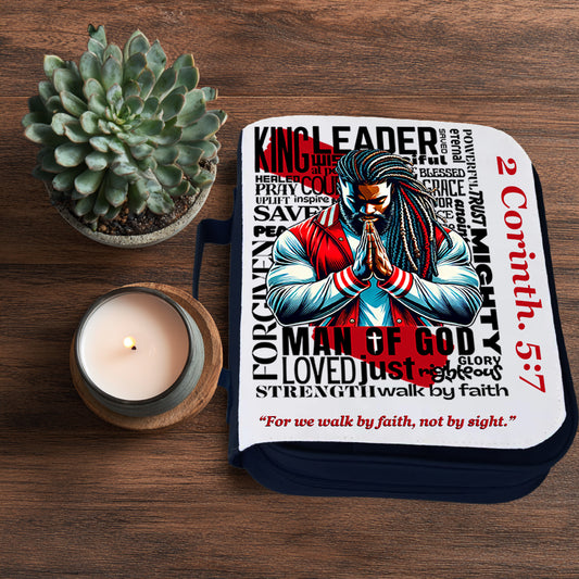 Man of God BELIEVE Bible Cover – Scripture Gear for Men of Faith