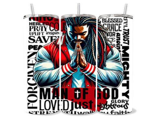 Man of God BELIEVE Christian Tumbler