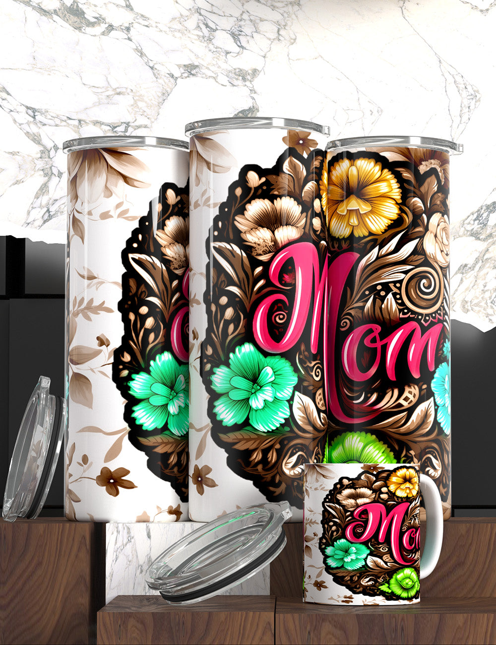 Mother's Day Floral Tumblers