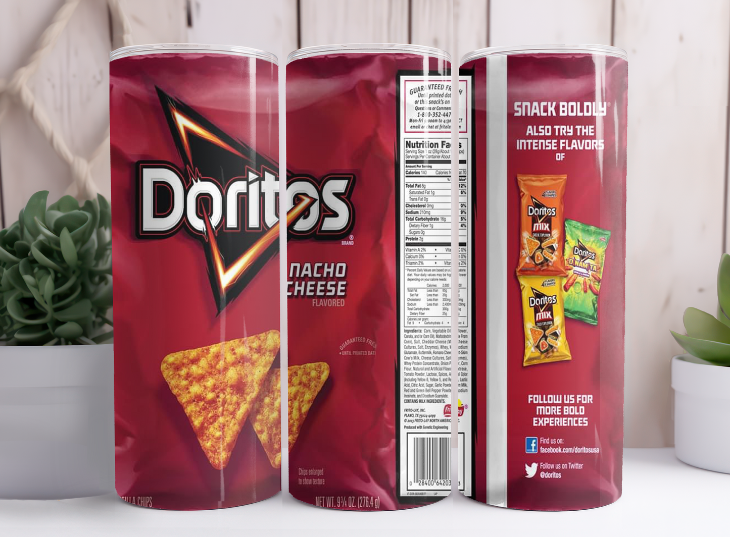 Nacho Doritos Styled Tumbler