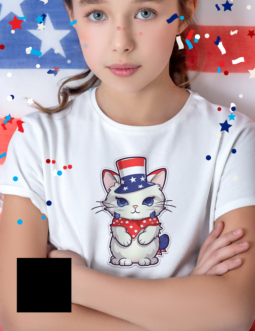 4th Of July Cat Tshirt