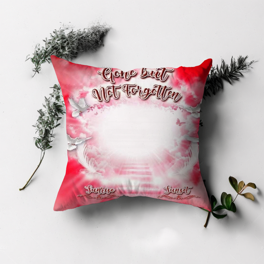 Red Custom Memorial Pillow