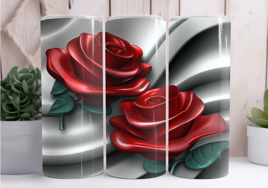 Rose 3D Styled Tumbler