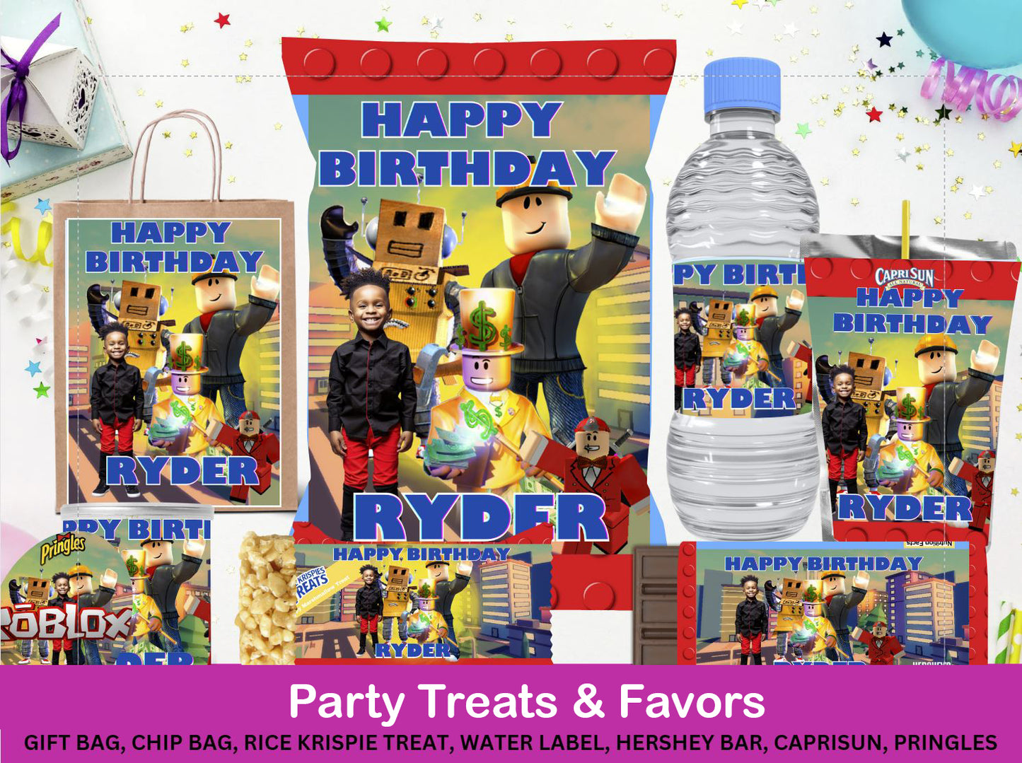 Robot 2 Party Treats & Favors