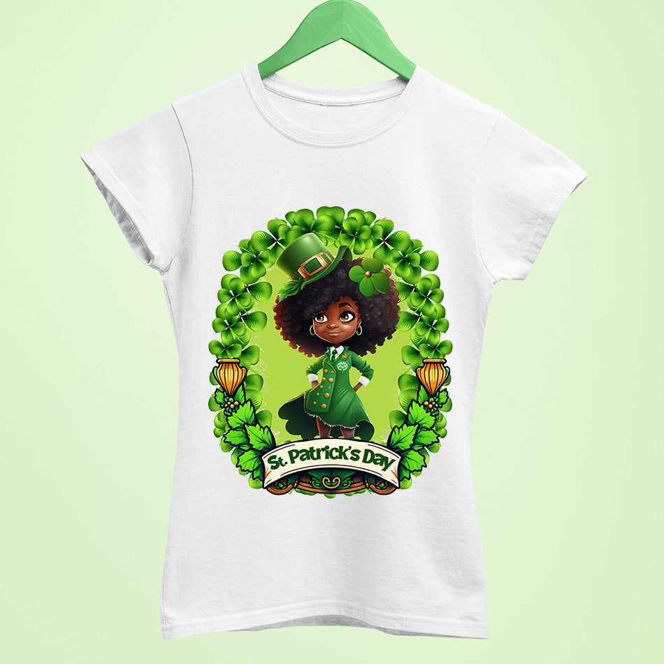 Curly Girl ST. Patrick Day T-shirt