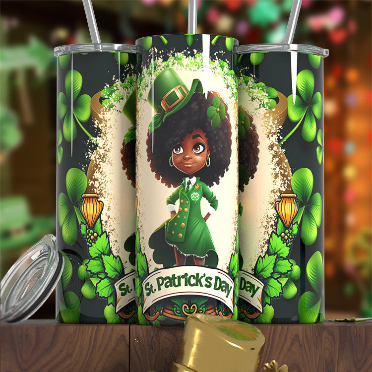 Curly Girl ST. Patrick Tumbler