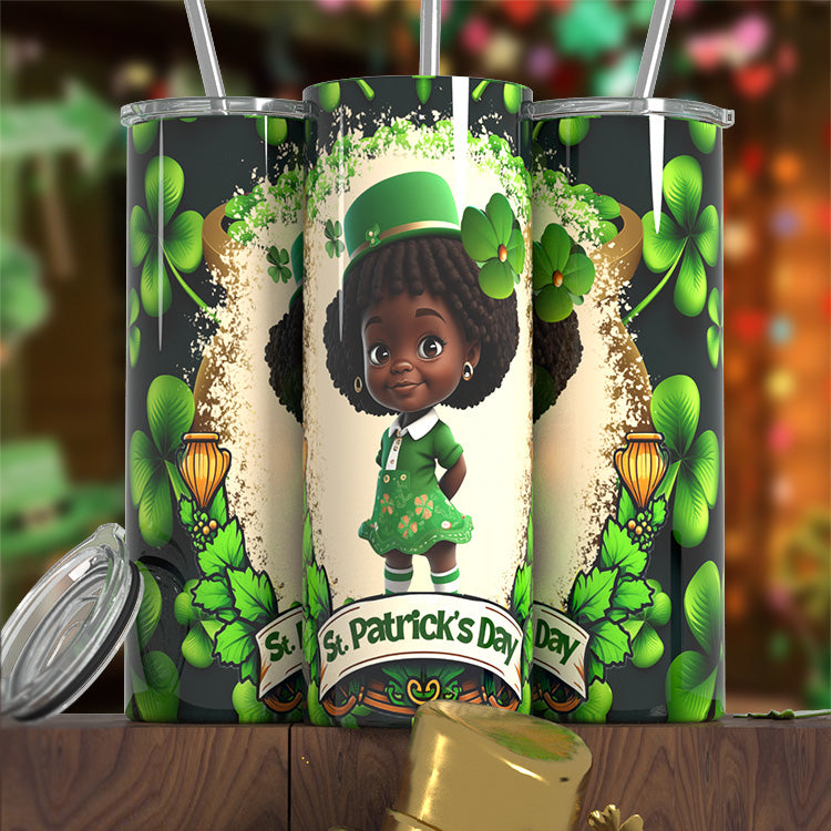 Little Girl ST. Patrick Day Tumbler